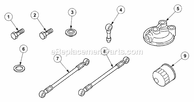 Accessory Diagram and Parts List for 7532 54AF44G-710, 54AH44G-710, 54AN44G-710 Cub Cadet Lawn Tractor